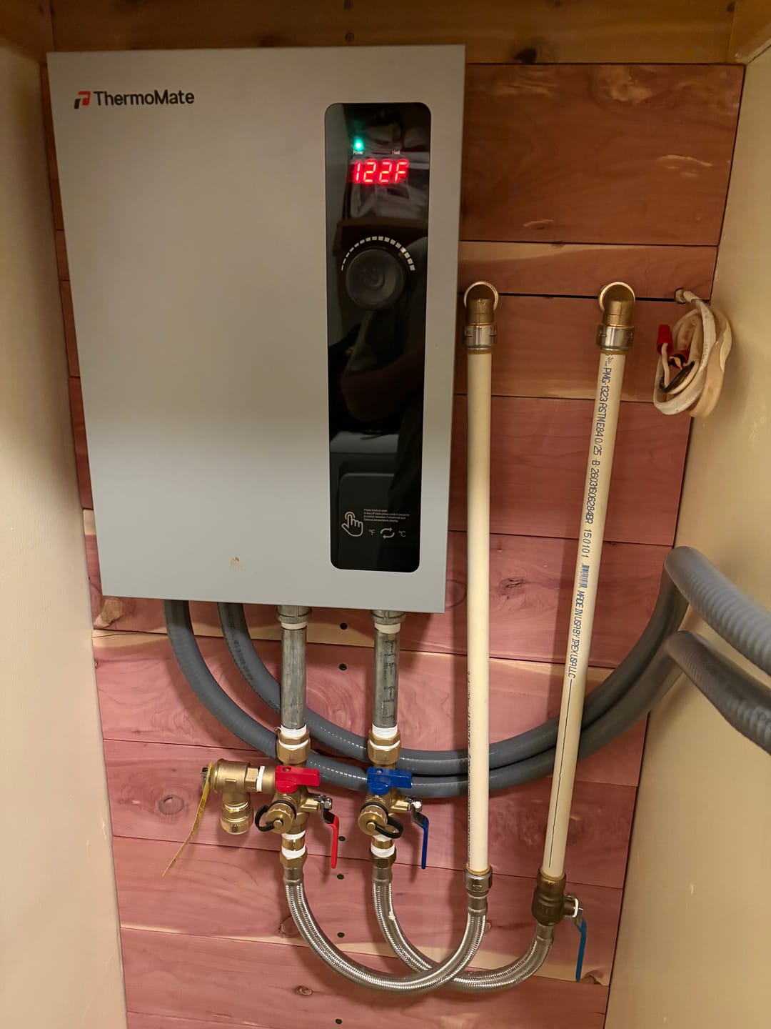 Customer photo review of Tankless Electric On Demand Instant Hot Water Heater - 240V | 36kW