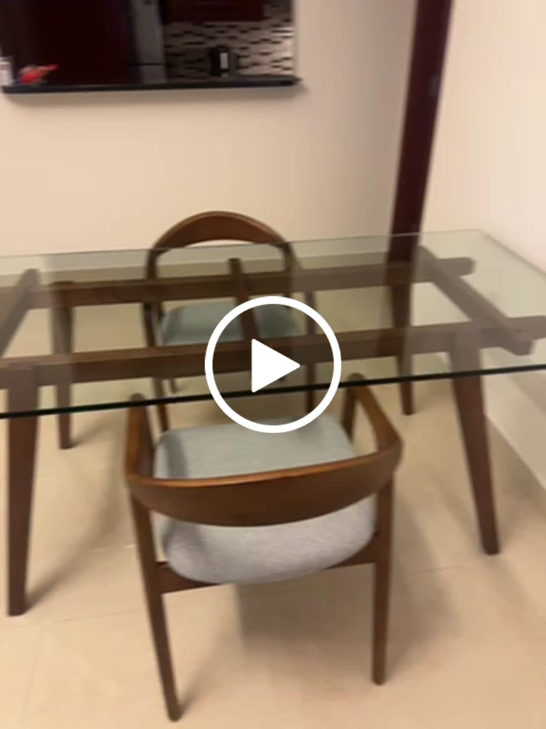 Customer video review of Halmstad Dinning Table 180 Cm Smz15140B-W