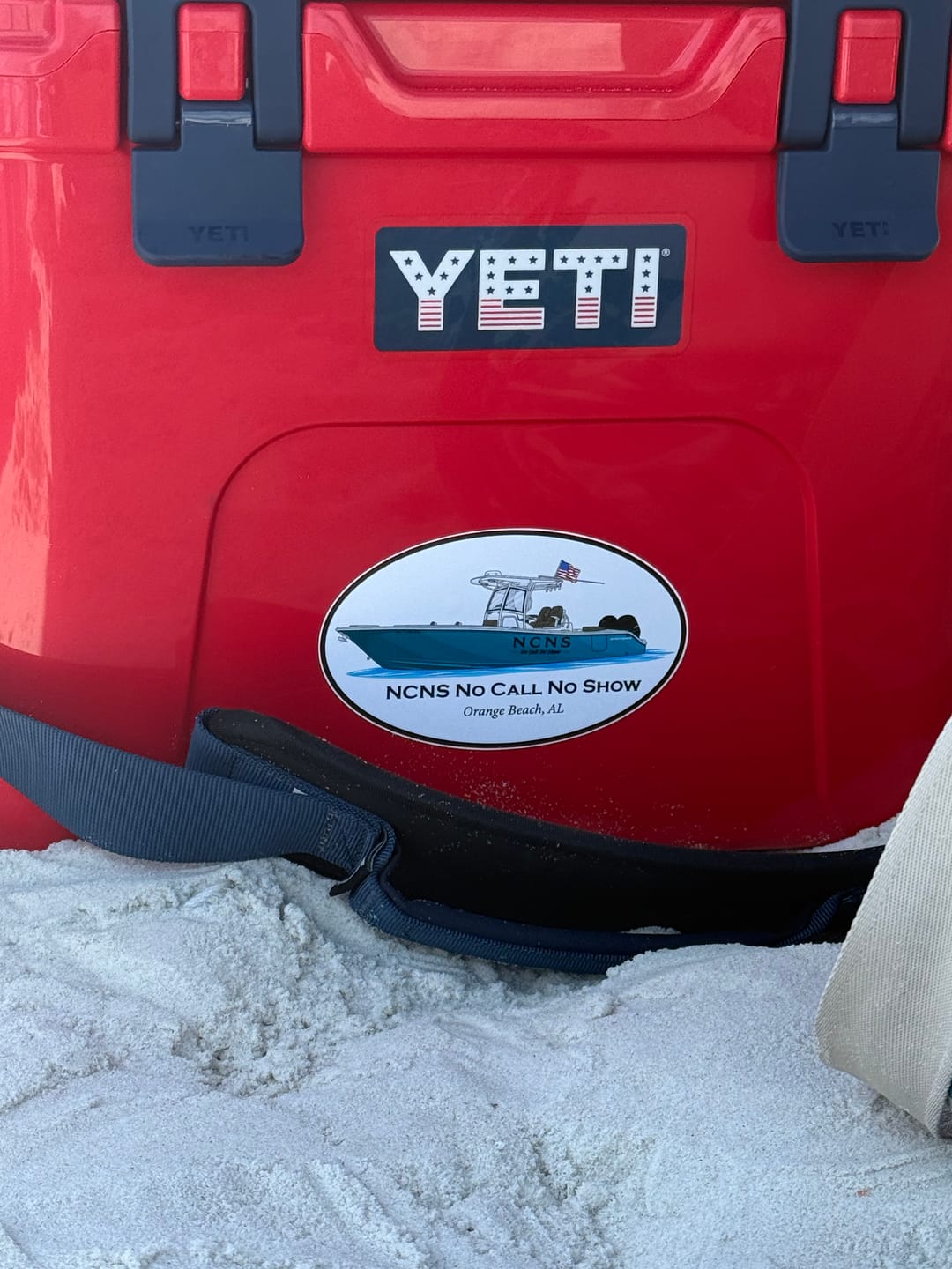 Customer photo review of Custom Oval Boat Stickers