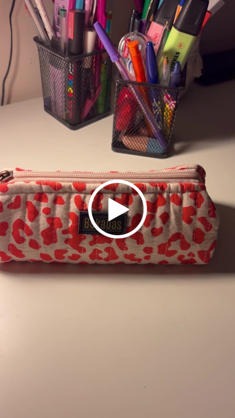 Customer video review of Trousse de toilette matelassée en coton Valentine