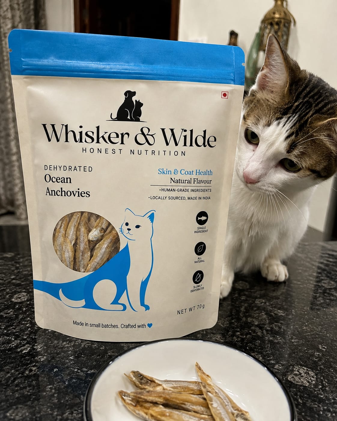 Customer photo review of Dehydrated Anchovies – Original (Cat)
