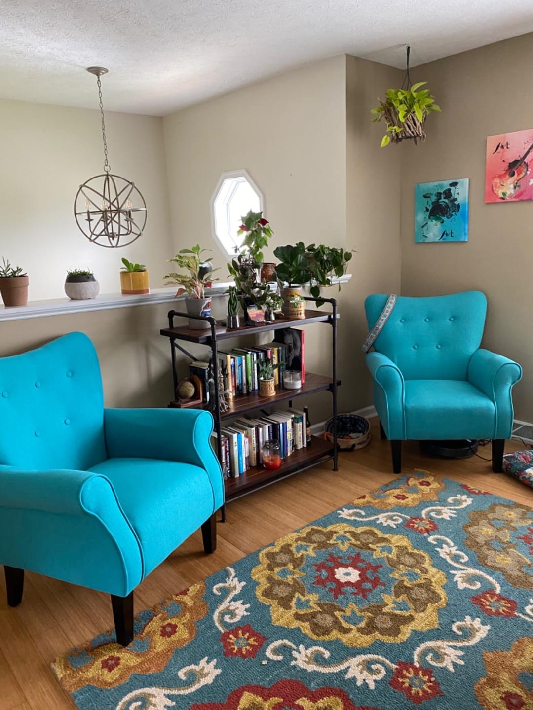 Customer photo review of Allston High Back Upholstered Accent Armchair