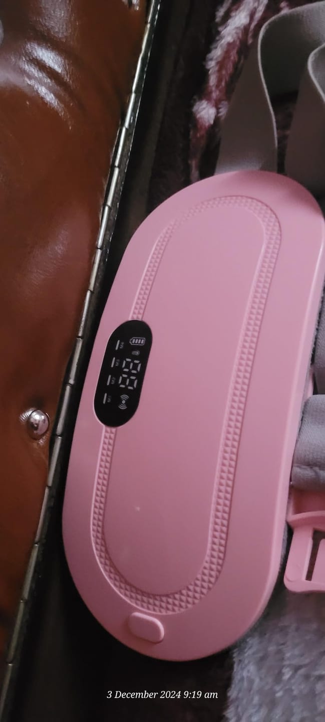 Customer photo review of Thermiva™ - Portable Cordless Heating & Vibration Belt for Menstrual Cramps