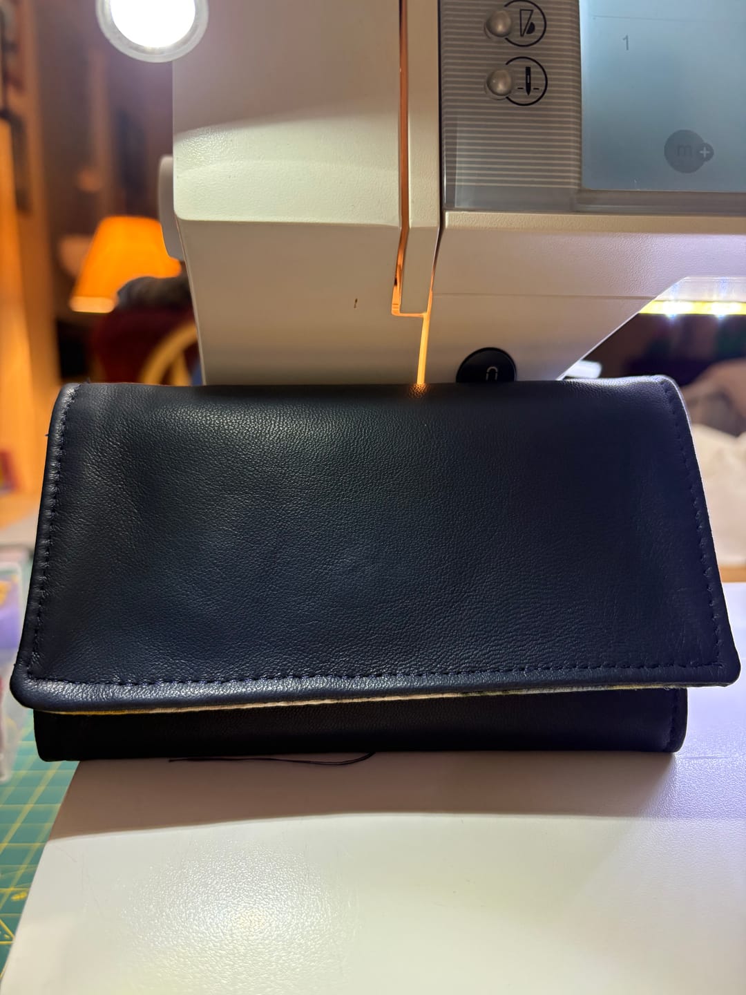 Customer photo review of Drum Dyed Lamb Nappa, 1.5 Oz | 100+ Colors