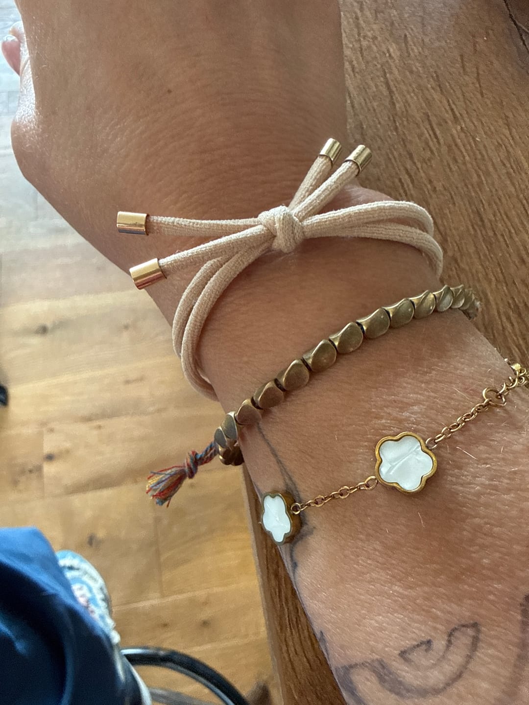 Customer photo review of Bracelet Tibétain Porte-Bonheur