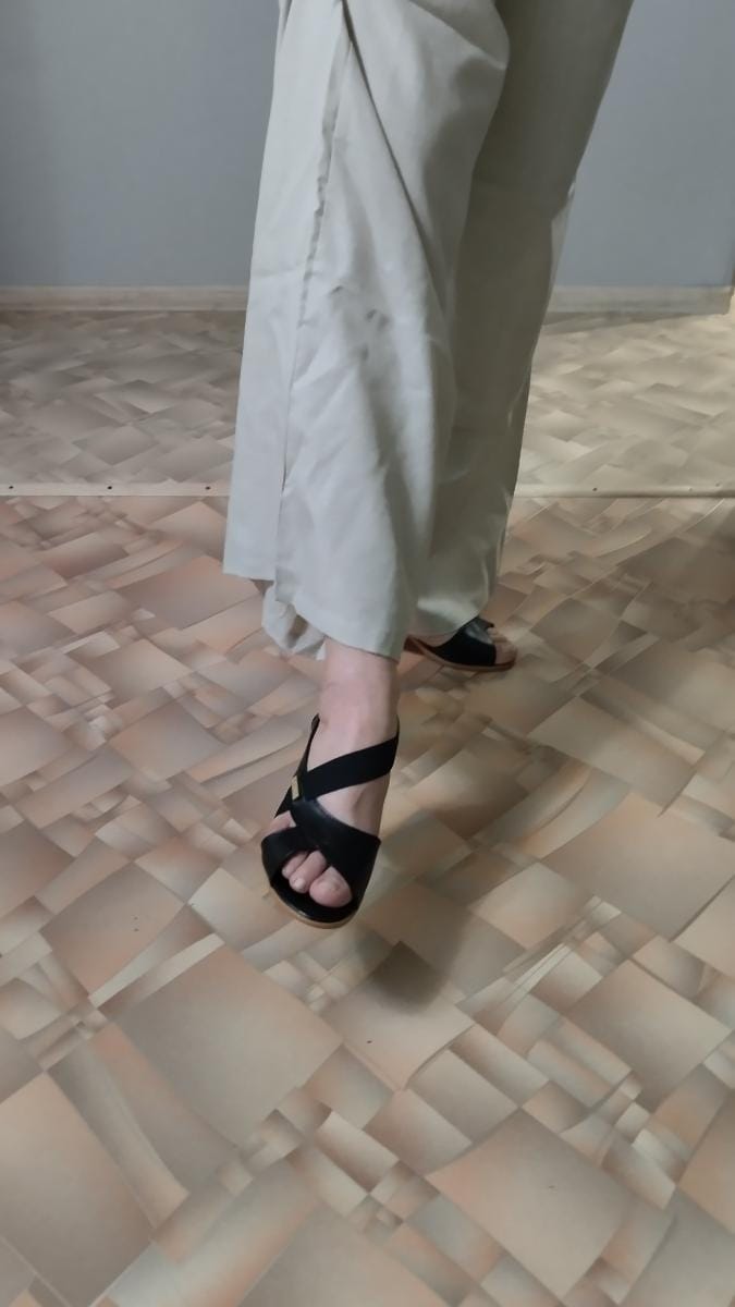 Customer photo review of Sandales élégantes à talon carré
