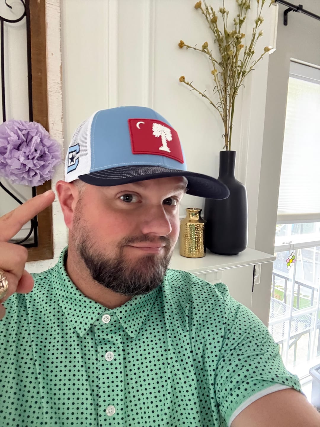 Customer photo review of Richardson 112 Citadel Big Red Peformance Trucker Hat