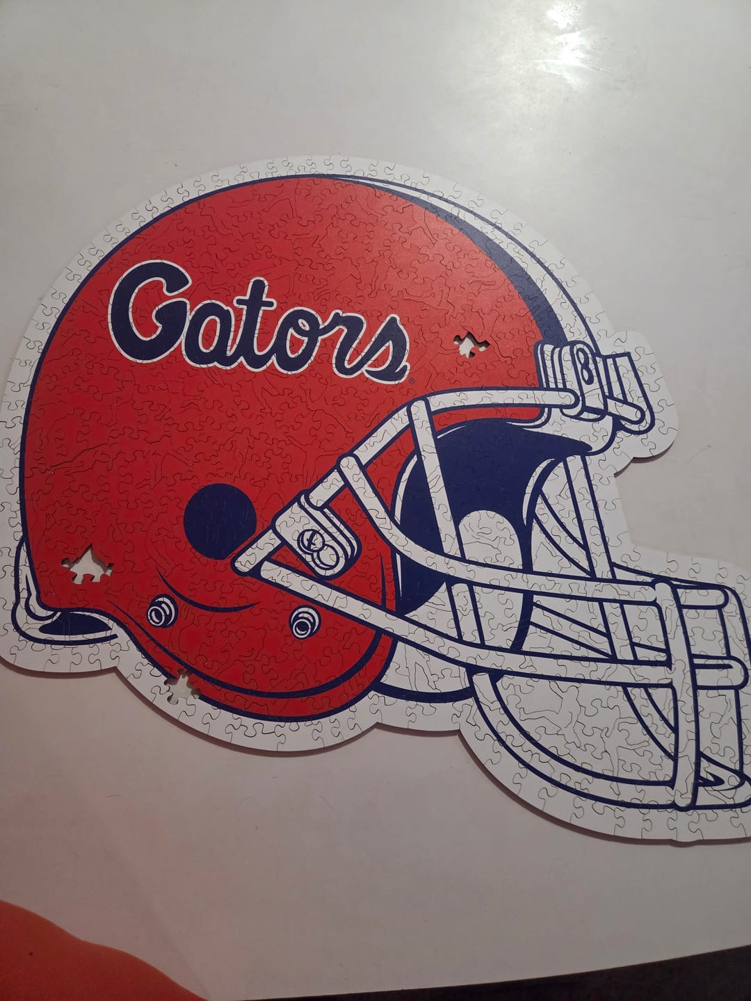 Customer photo review of Florida Gators Helmet Wooden Puzzle