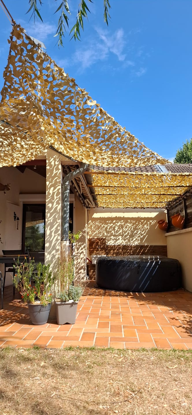 Customer photo review of Filet de camouflage renforcé sable