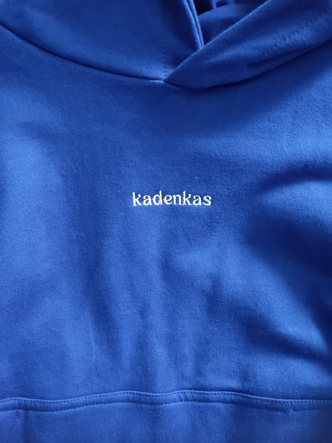 Customer photo review of POLERÓN HOODIE AZUL REY - OVERSIZE CON GORRO LOGO BORDADO