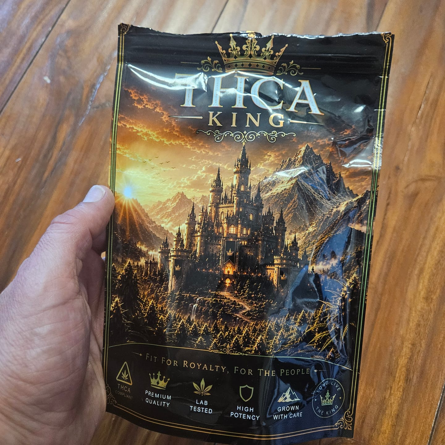 Customer photo review of Black Ice THCA Flower Ounce (28g)
