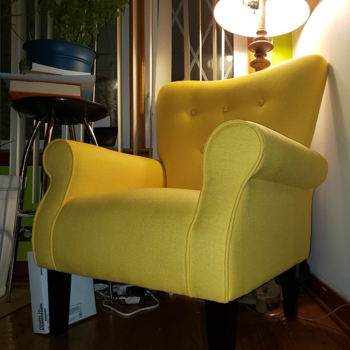 Customer photo review of Allston High Back Upholstered Accent Armchair
