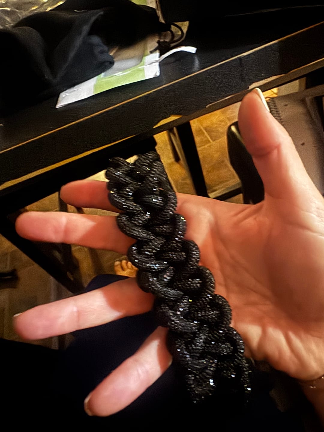 Customer photo review of LACE STRAP - Jet