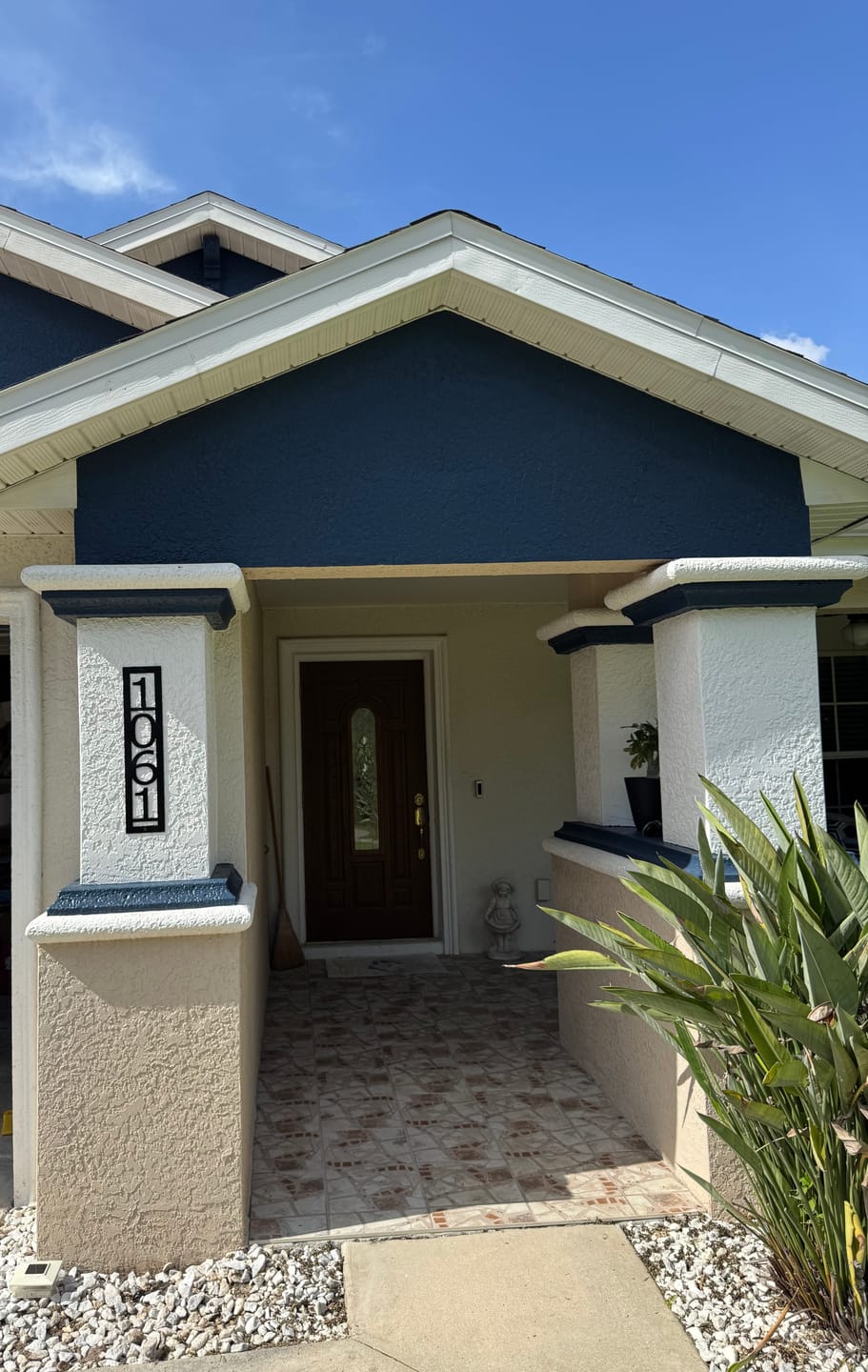 Customer photo review of Vertical Address Sign