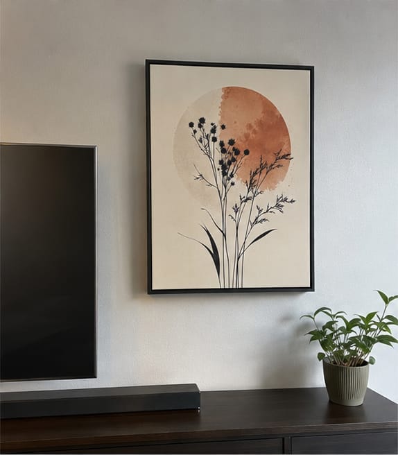 Customer photo review of Terracotta Botanical Canvas Wall Art