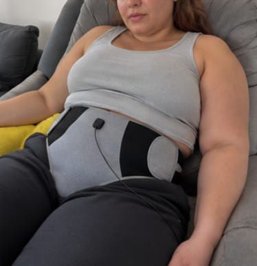 Customer photo review of Period Relief Heat & Massage Wrap