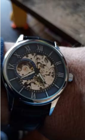 Customer photo review of Reloj Amox Skeleton Automático