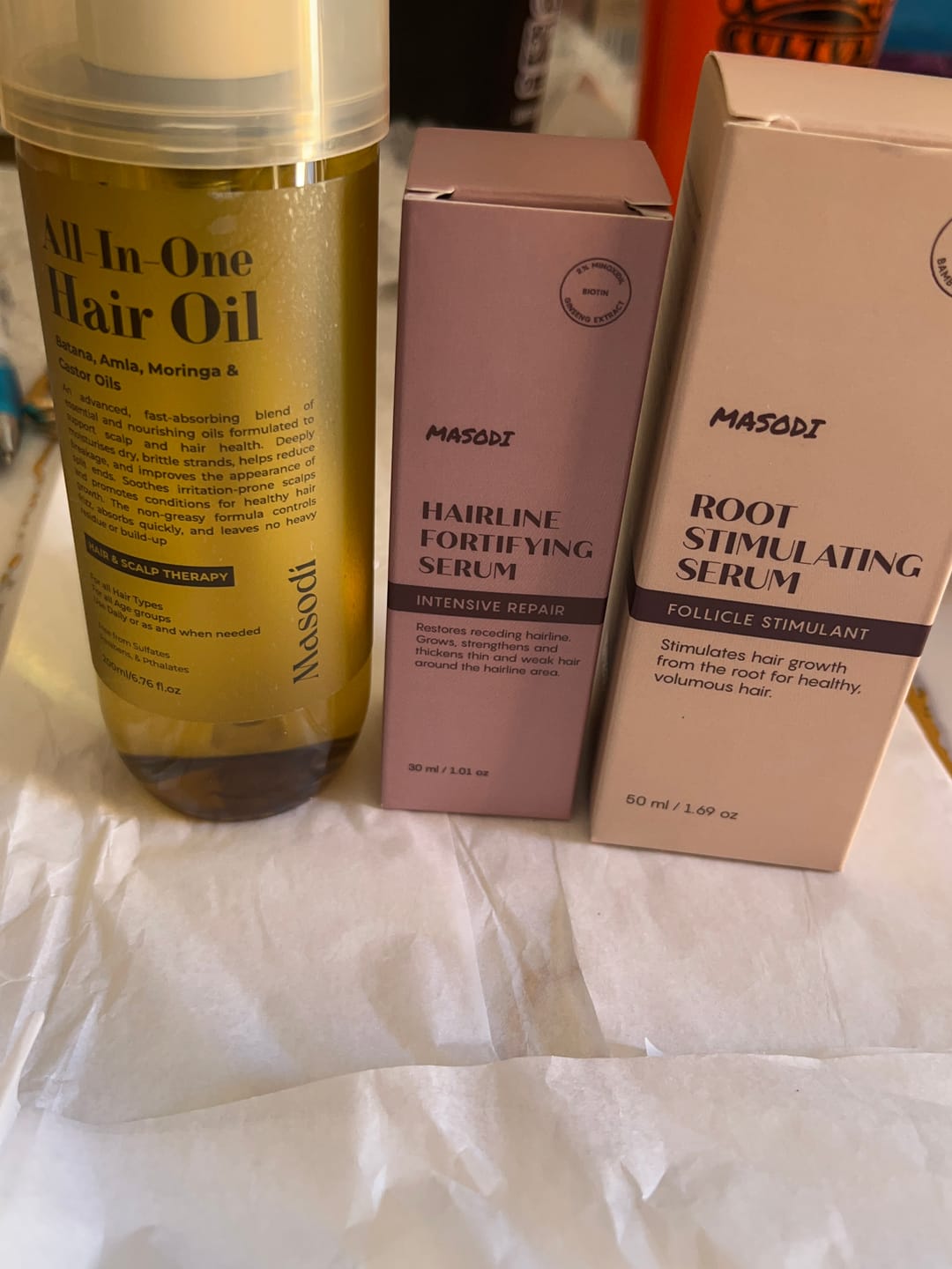 Customer photo review of Scalp Serum Set - Minoxidil