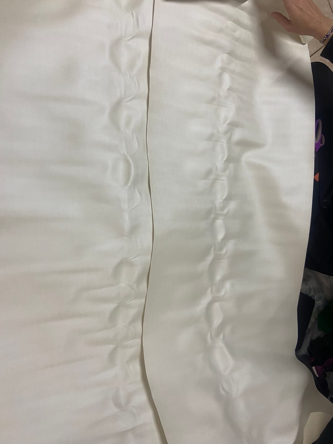 Customer photo review of DUNA 0.9MM FUNDO MALHA COR BRANCO