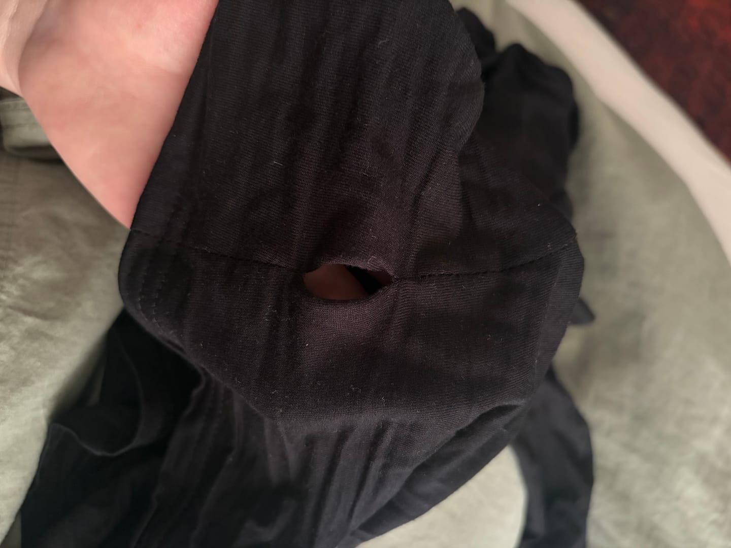 Customer photo review of Ballet Wrap Blouse Onyx