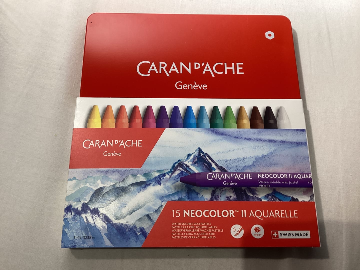 Customer photo review of Caran d'Ache Neocolor II - Set 15 Crayones Solubles al Agua