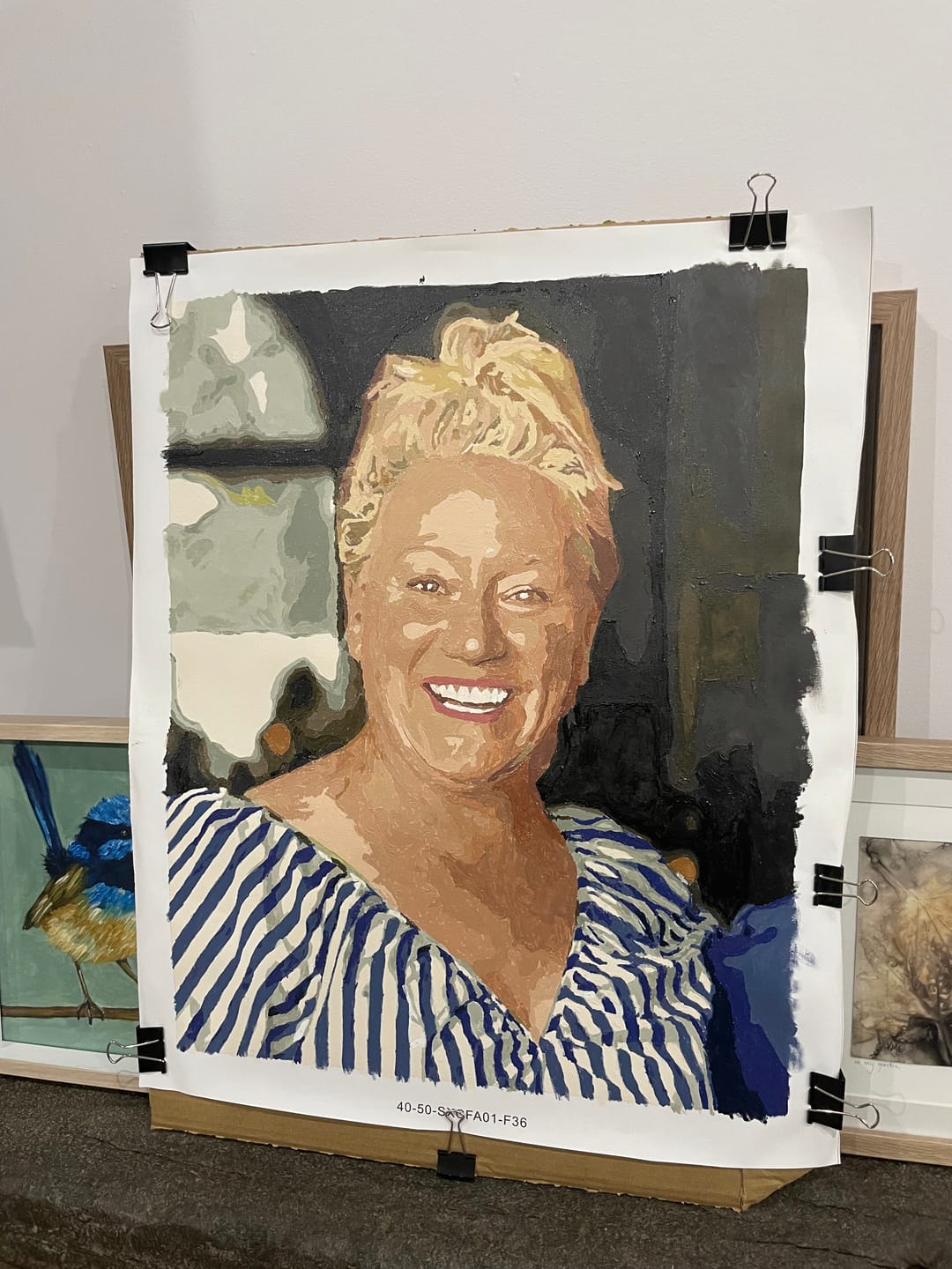 Customer photo review of Custom People & Family Portrait – Paint by Numbers