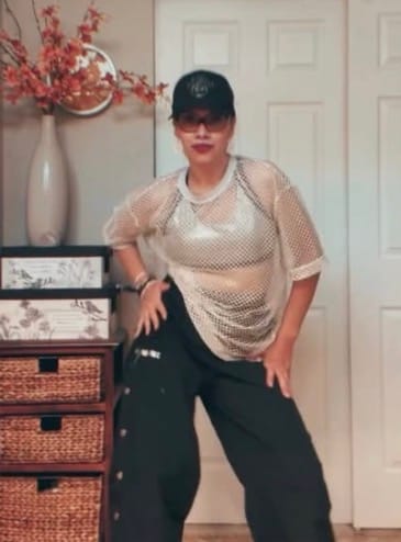 Customer photo review of Rock 'n' Roll Wide Leg Pants With Side Snaps