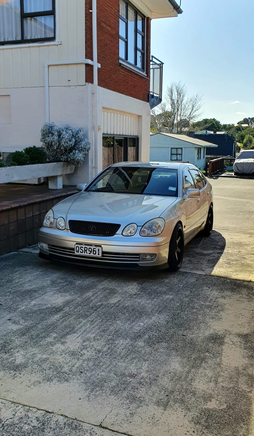 Customer photo review of Toyota Aristo compatible Front Lower Lip - PU Plastic