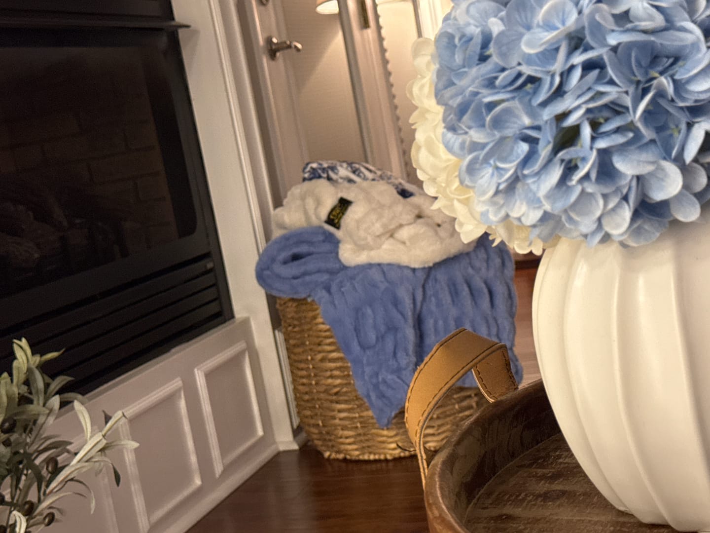 Customer photo review of Hugs Light Caribbean Blue Blanket