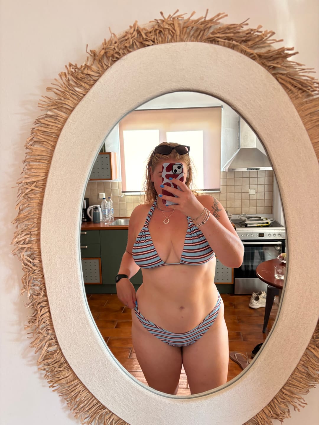 Customer photo review of Rose Brief - Island Stripe