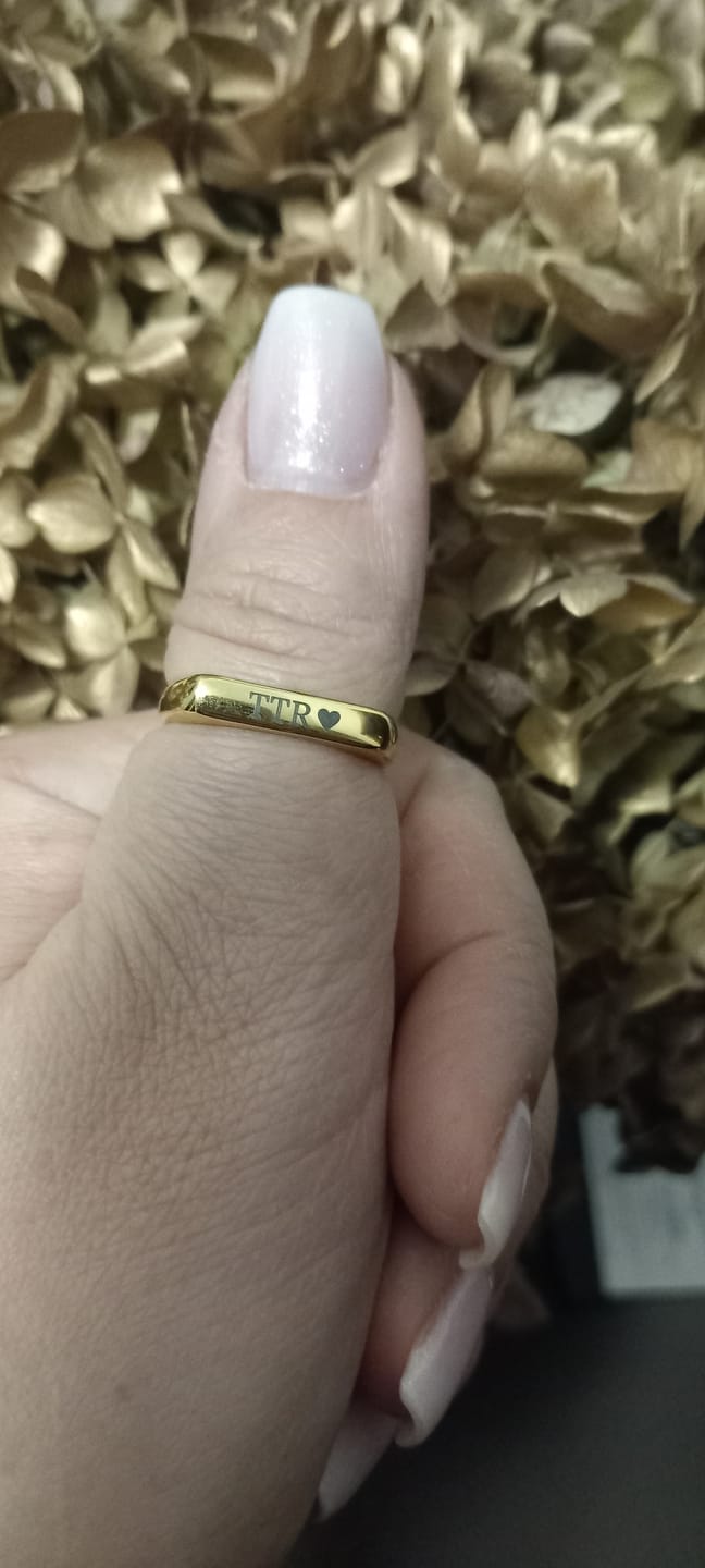 Customer photo review of Anel Hera Personalizável