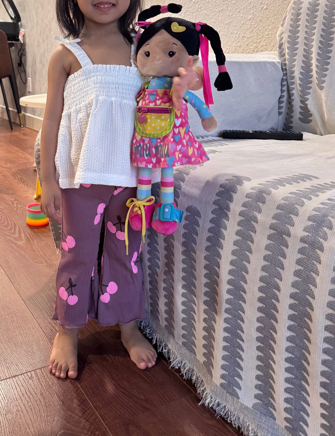 Customer photo review of Personalized Sunnyheart Bonnie Girl - Montessori Doll