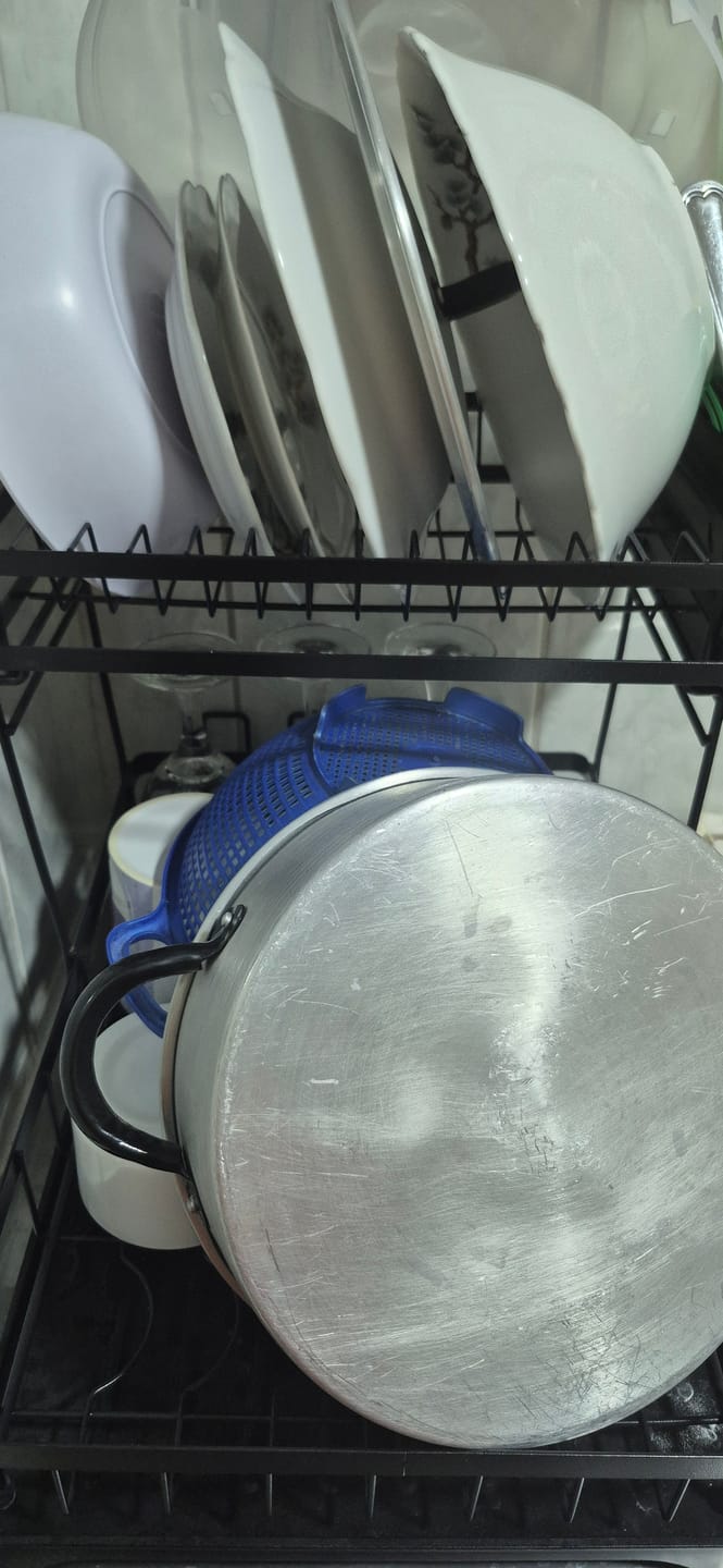 Customer photo review of Escurridor De Platos 2 Niveles Secador Desmontable Loza Inoxidable Rack