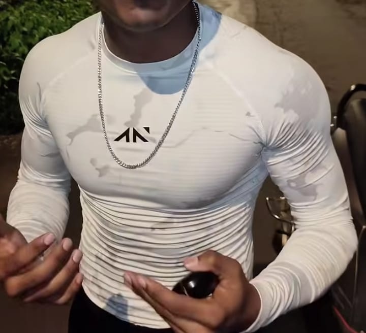 Customer photo review of Critical Compression Tshirt White