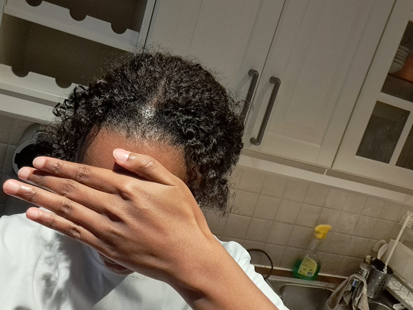 Customer photo review of Multi-Textured Kinky Curly Crochet Hair