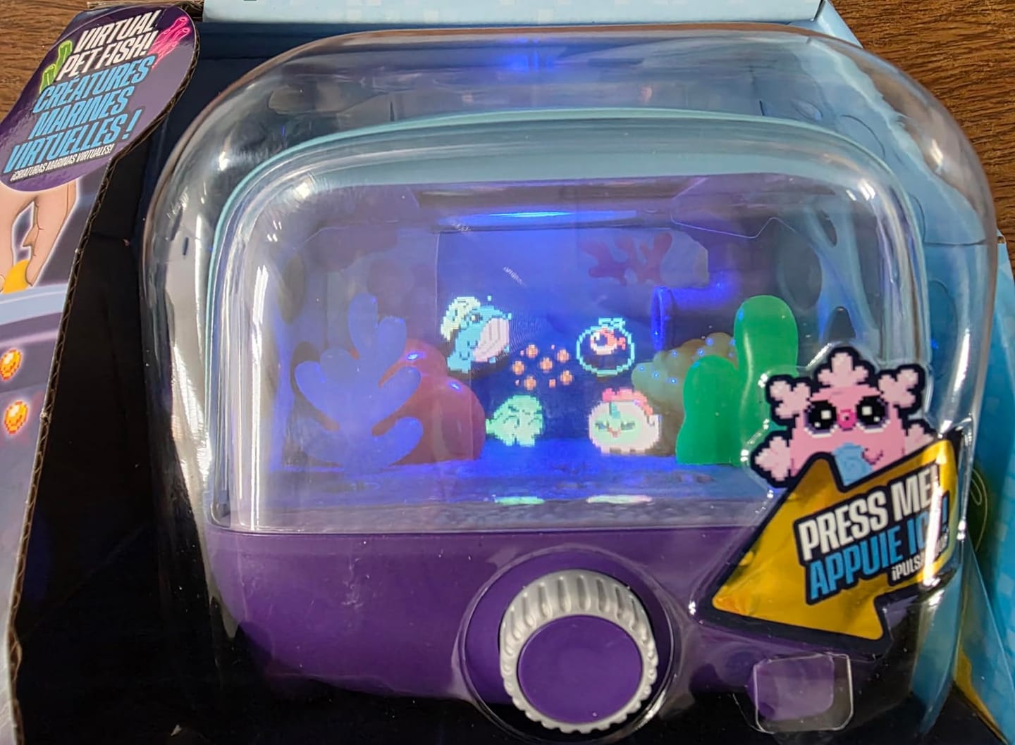 Customer photo review of Bitzee Aquarium Fish Tank
