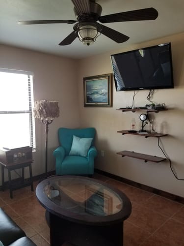 Customer photo review of Allston High Back Upholstered Accent Armchair