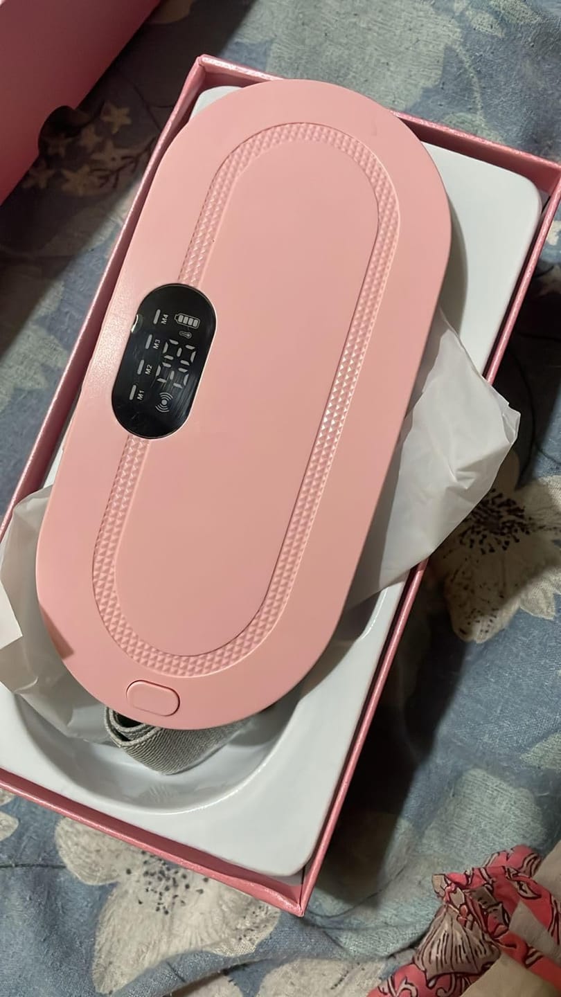 Customer photo review of Thermiva™ - Portable Cordless Heating & Vibration Belt for Menstrual Cramps