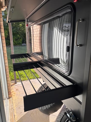 Customer photo review of Caravan Wall Mounted Drying Rack - Foldable Indoor and Outdoor