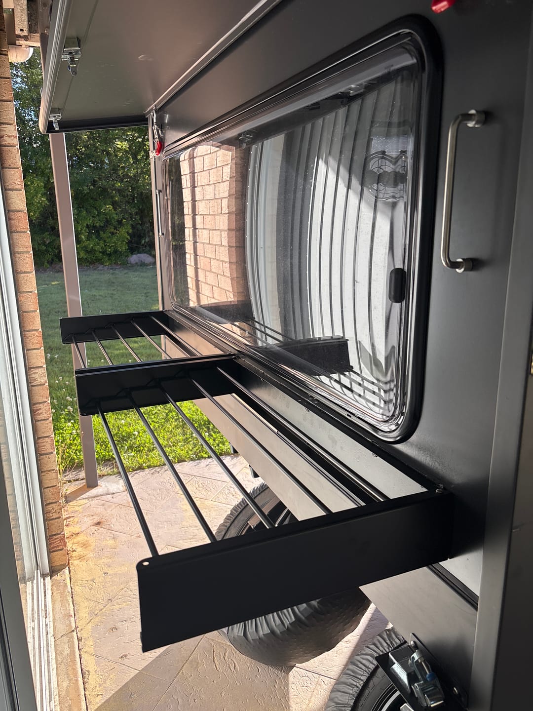 Customer photo review of Caravan Wall Mounted Drying Rack - Foldable Indoor and Outdoor