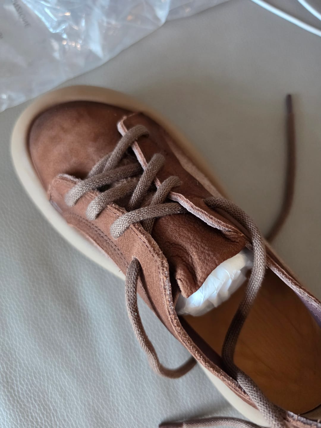 Customer photo review of Women Vintage Spring Genuine Leather Strap Flat Shoes