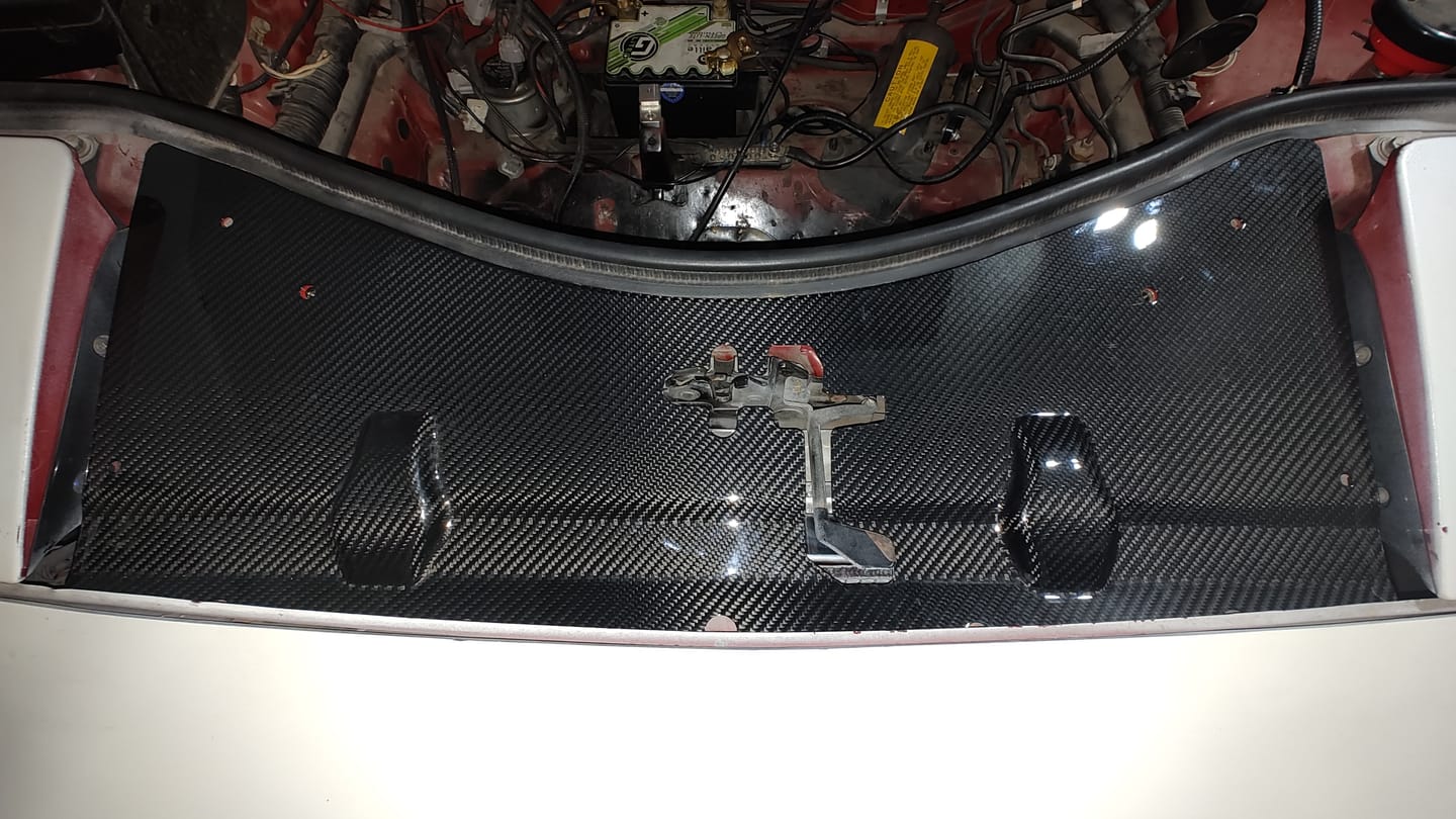 Customer photo review of MR2Heaven Radiator Top Cooling Panel/Aero Redirecting Cover - Dry Pre-Preg Carbon Fiber Only