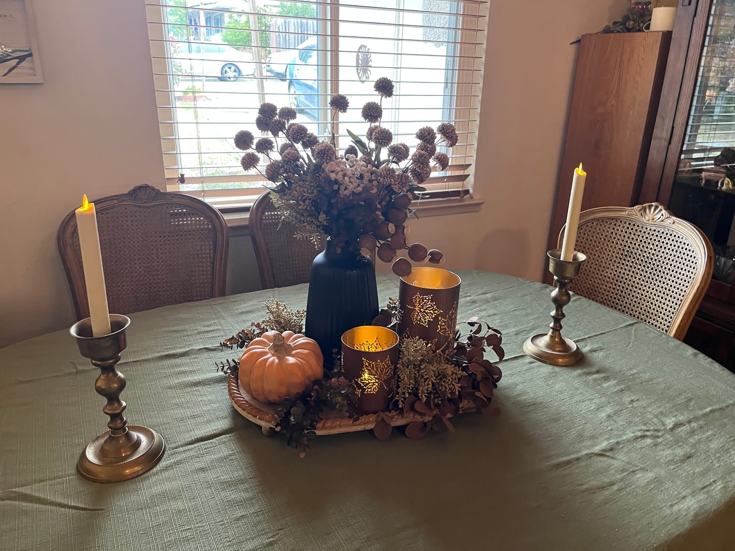 Customer photo review of Taupe Fall Thistle Stem Bunch | PRE ORDER