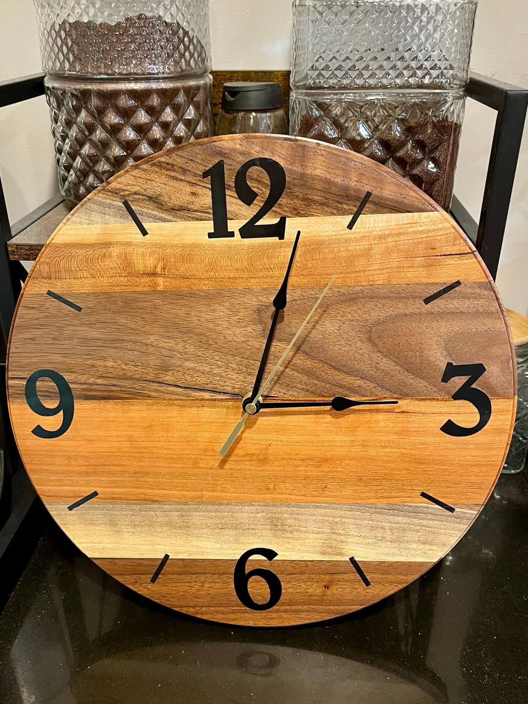 Customer photo review of 15.75" Clock Layout Acrylic Template For 8-16" Clocks