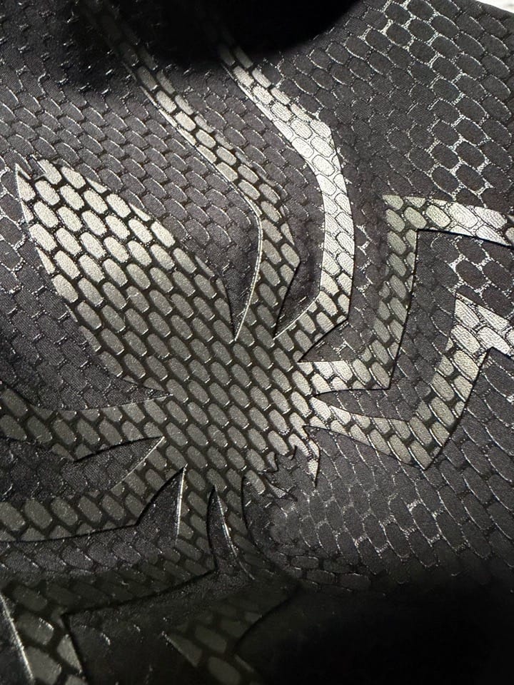 Customer photo review of Tailor made!  Sam Raimi Spiderman 3 Symbiote Suit (Replica Grade)(Screen Printed)