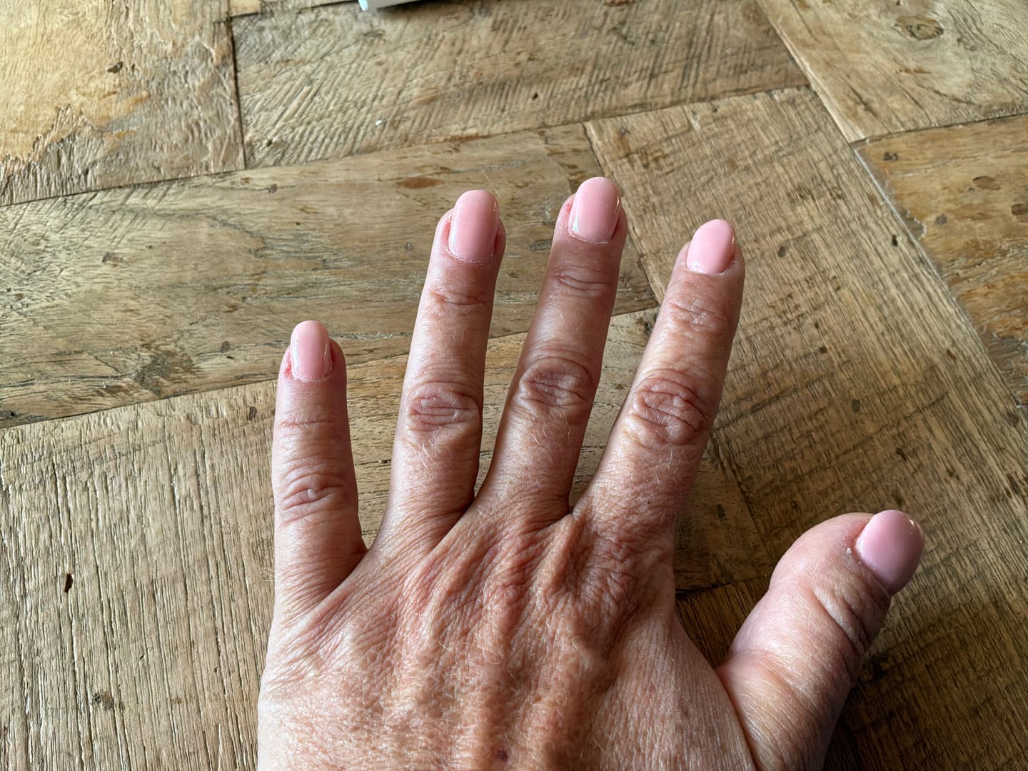 Customer photo review of Crystal Clear Dipping Powder