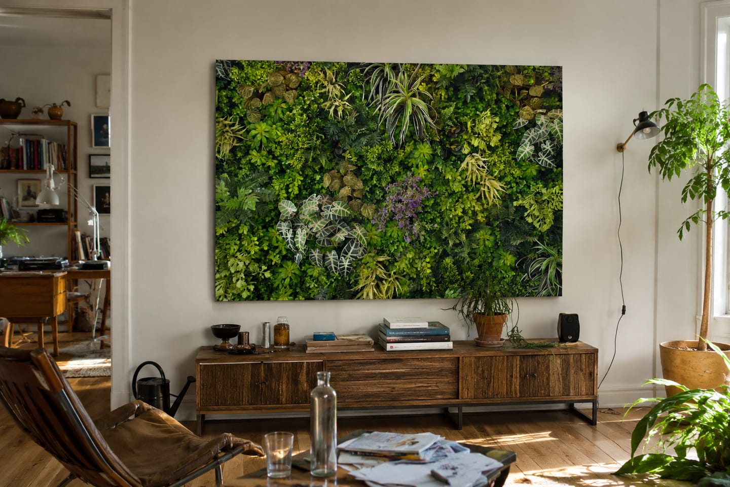Customer photo review of Akustikbild "Green Nature" - bessere Akustik für eine entspannte Atmosphäre