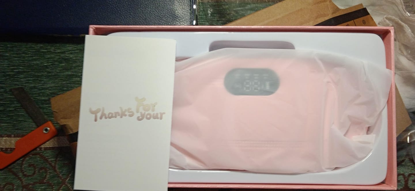 Customer photo review of Thermiva™ - Portable Cordless Heating & Vibration Belt for Menstrual Cramps
