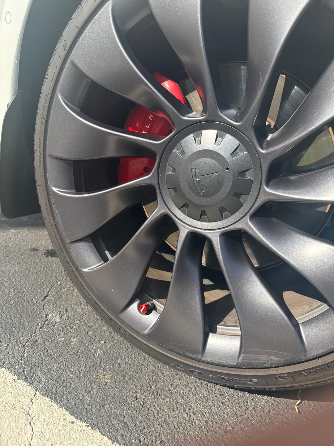 Customer photo review of 80Eighty® Red Valve Stem Caps