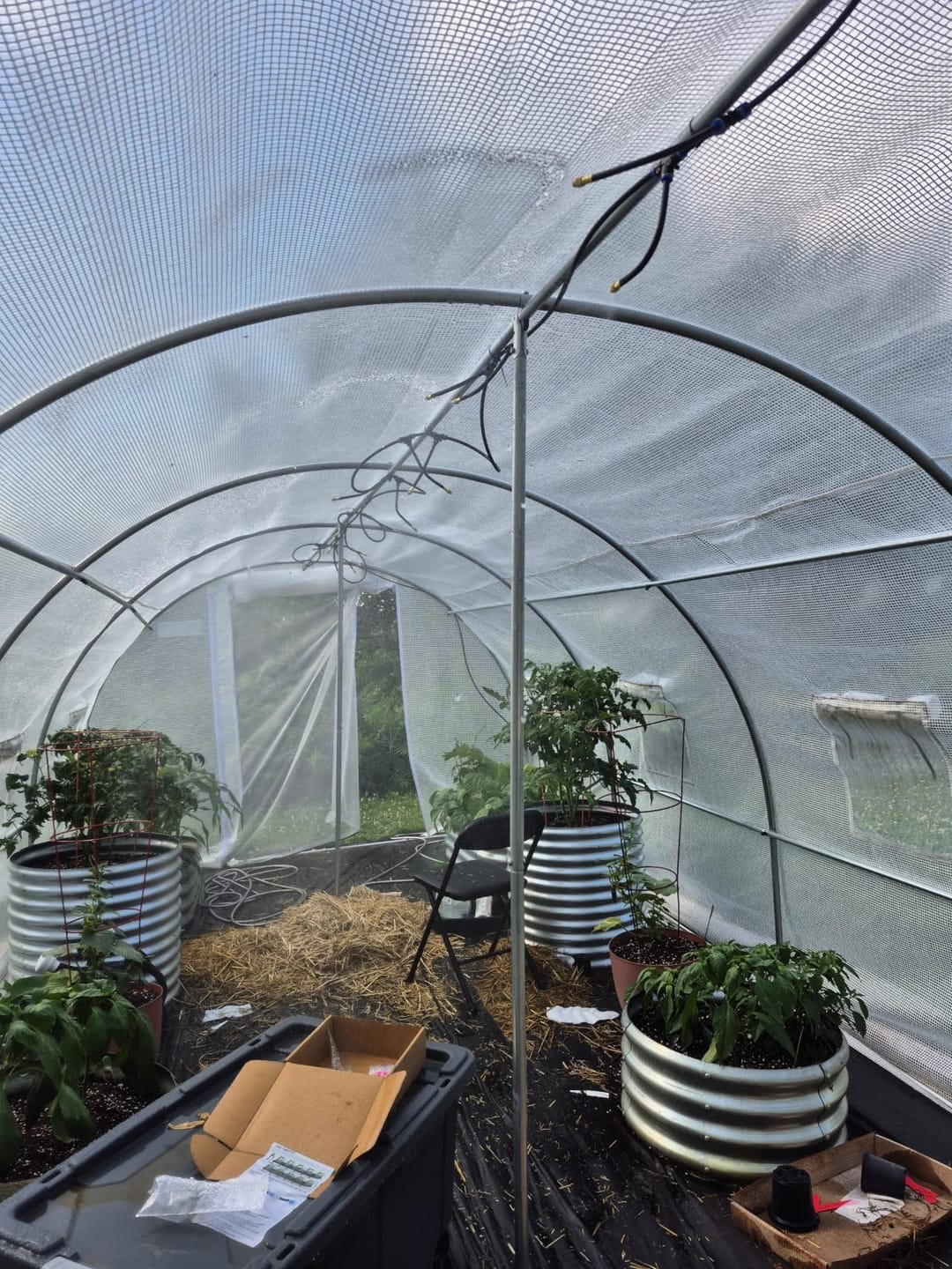 Customer photo review of HydraMist - 360 Flexible Garden Irrigation Kit